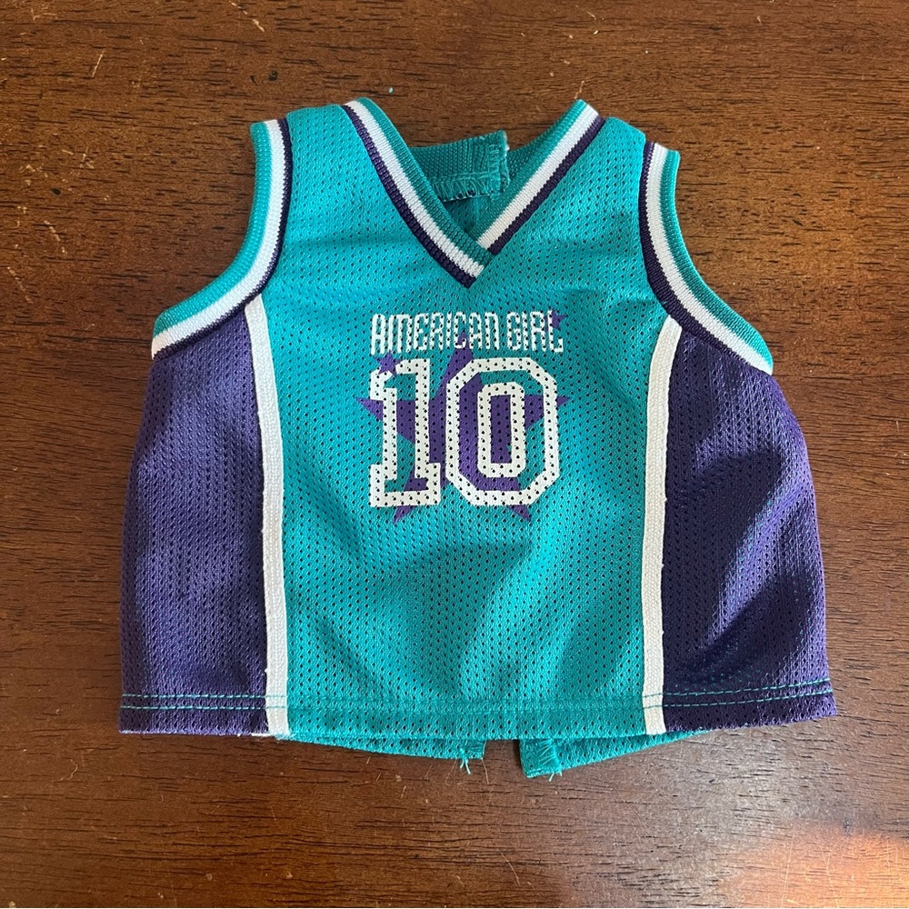 American Girl Pleasant 1999 Basketball Uniform Mesh Jersey Tank Top for Dolls